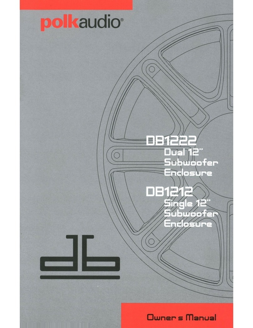 Polk Audio db1222 User manual