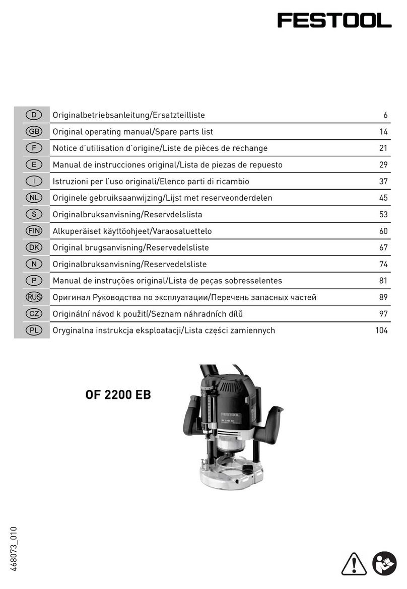 Festool OF 2200 EB Original operating manual/spare parts list