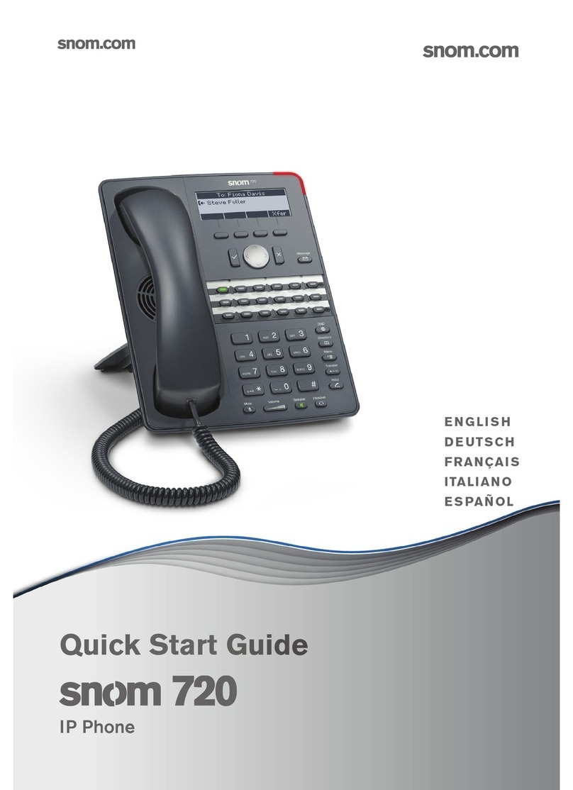 Snom 720 User manual