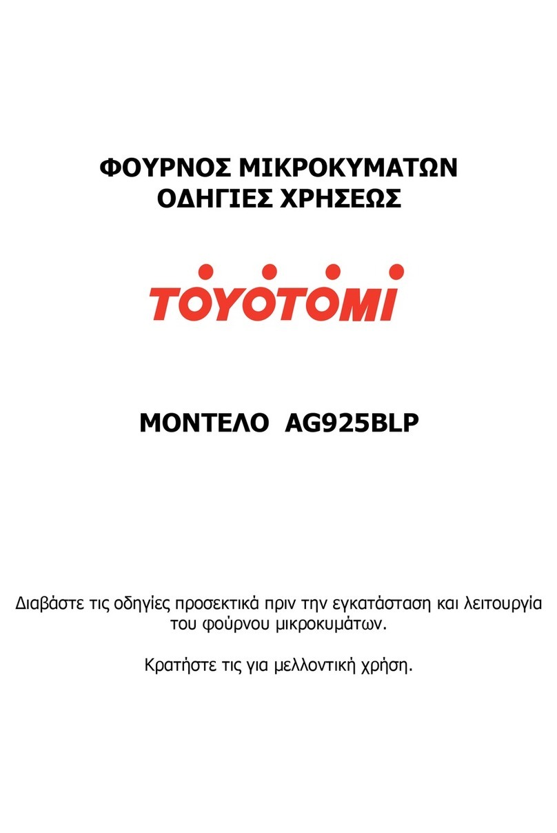Toyotomi AG925BLP instruction manual