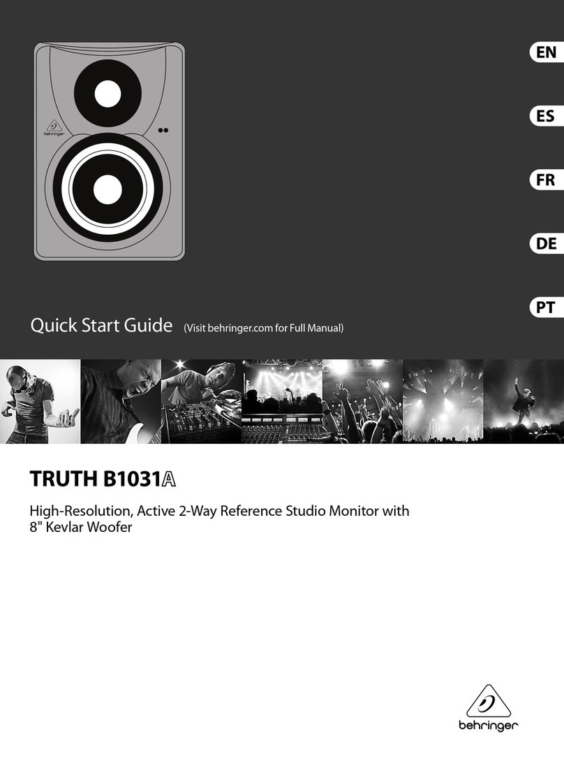 Behringer TRUTH B1031A User manual