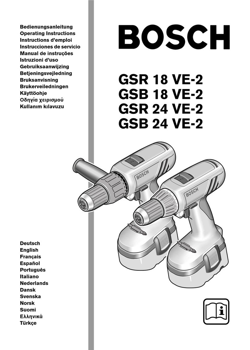 Bosch Gsr 18 ve-2 User manual