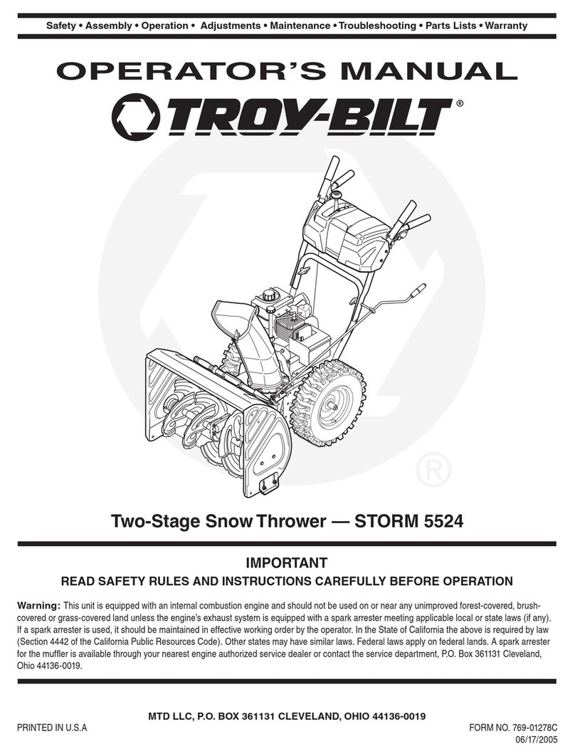Troy-Bilt 5524-Storm Operator's manual