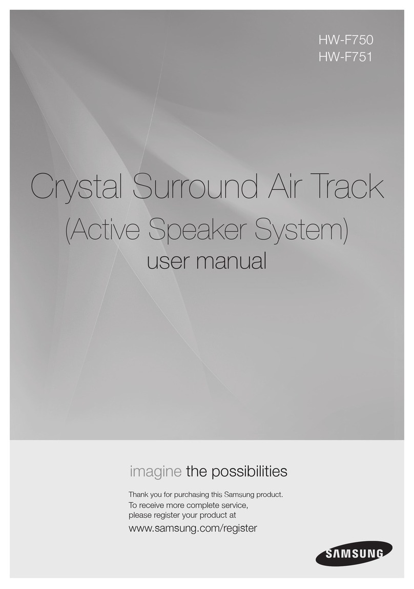 Samsung Crystal Surround Air Track HW-F750 User manual