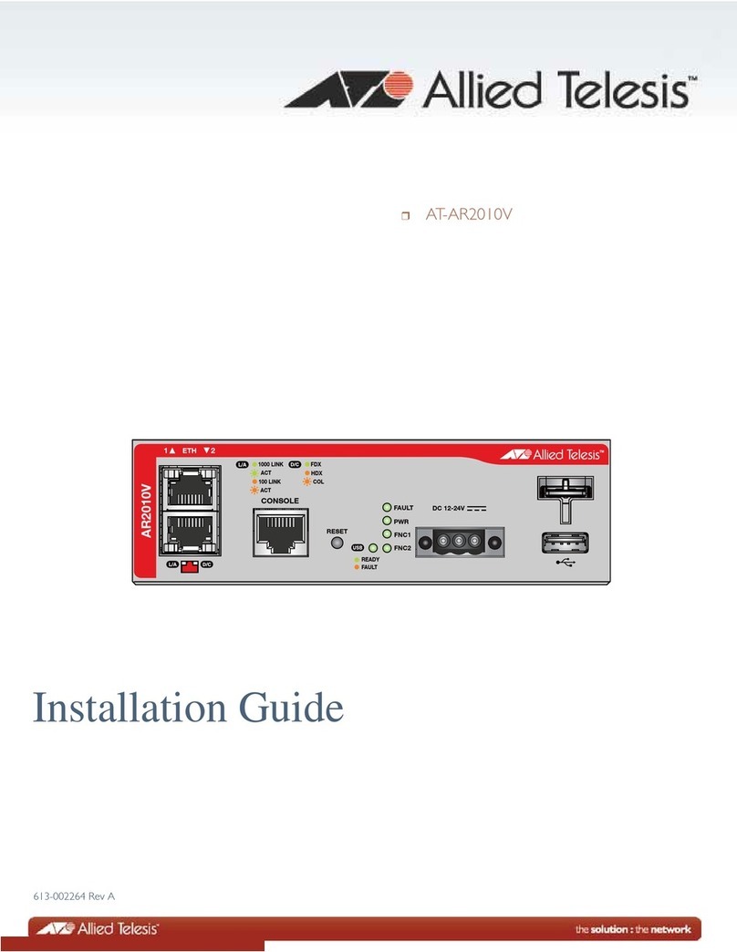 Allied Telesis AT-AR2010V User manual