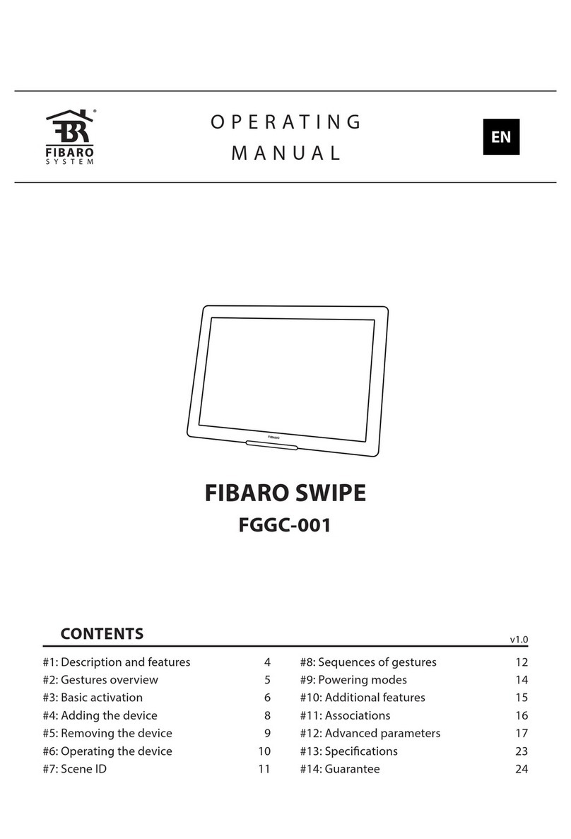 FIBARO SWIPE FGGC-001 operating manual