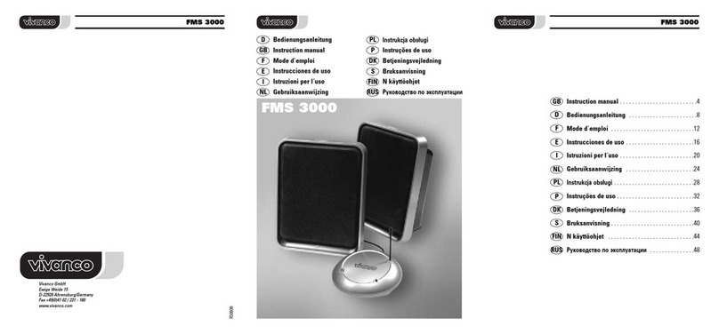 Vivanco FMS 3000 instruction manual