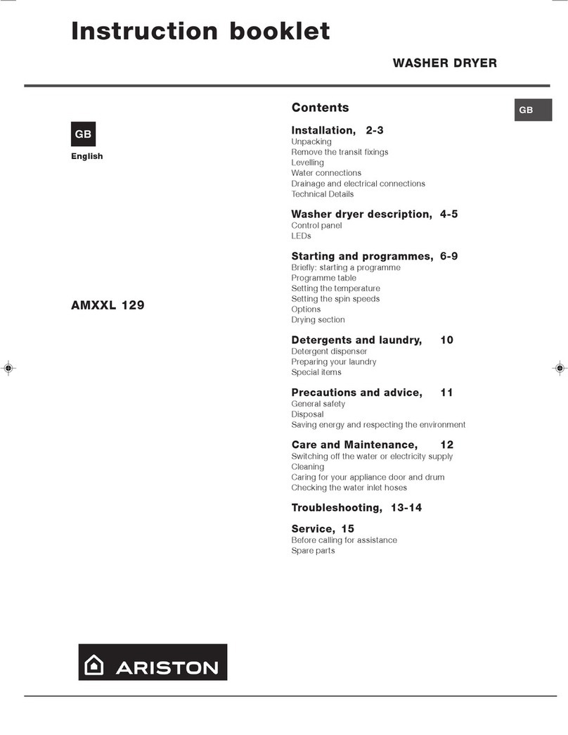 Ariston AMXXL 129 User manual