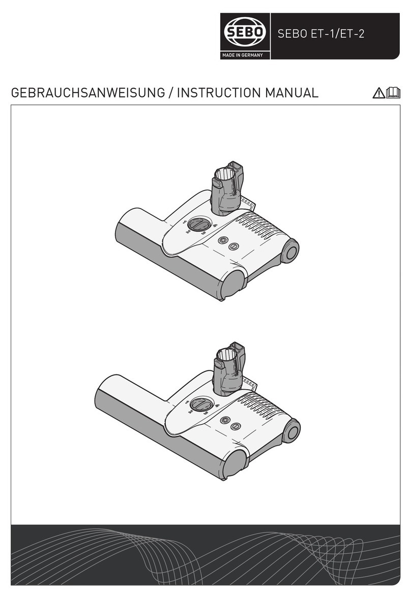 Sebo ET-1 instruction manual