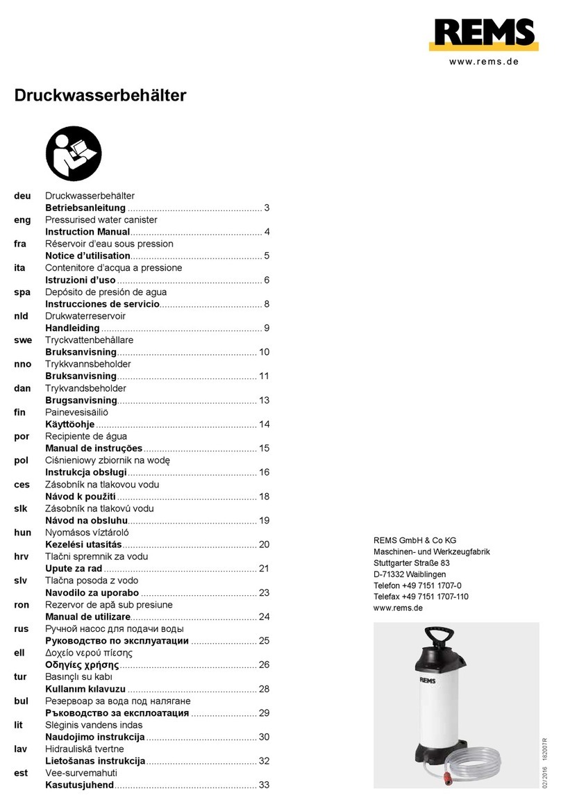 REMS Druckwasserbehalter User manual