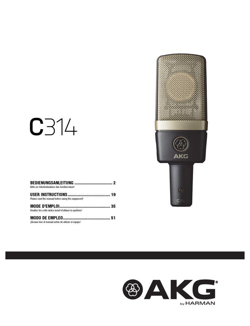 AKG C314 User manual