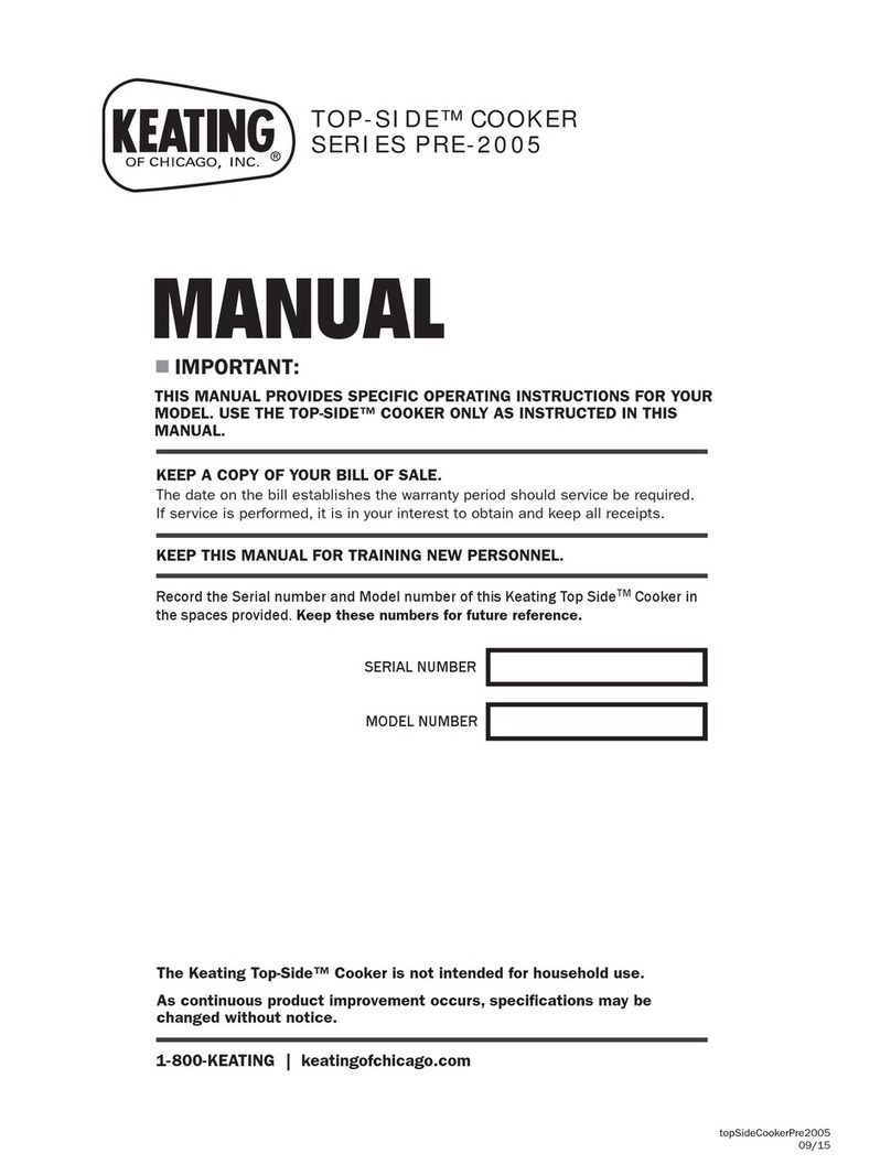 Keating Of Chicago TOP-SIDE PRE-2005 series user manual