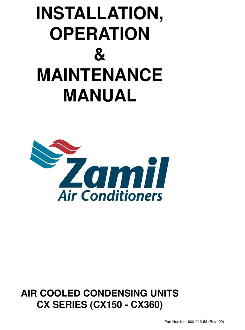 Zamil CX SERIES Instruction manual