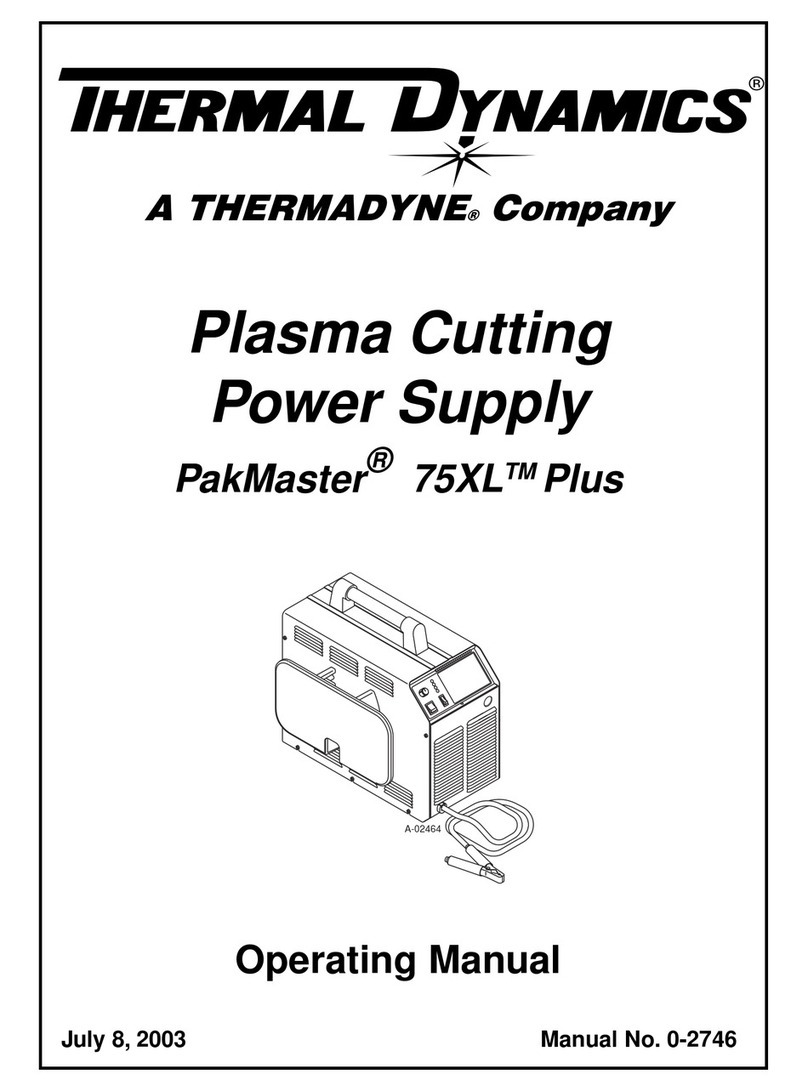 Thermal Dynamics PakMaster 75XL Plus operating manual