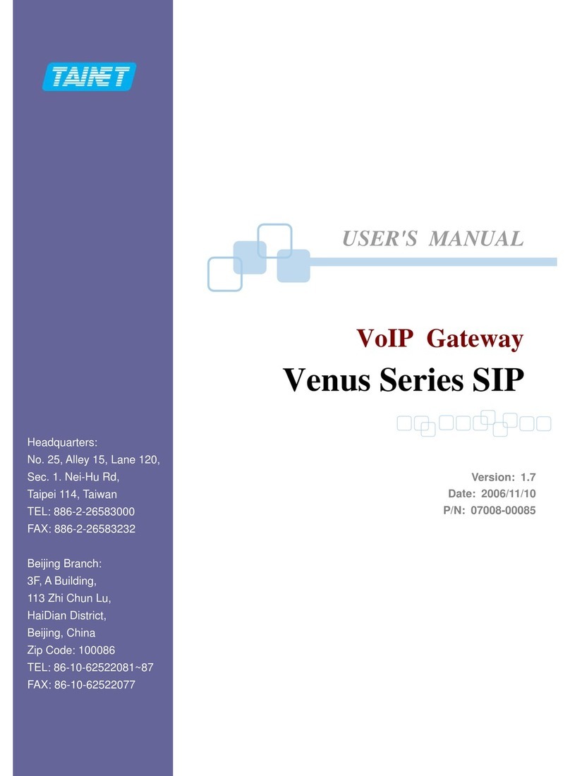 Tainet Venus Series User manual