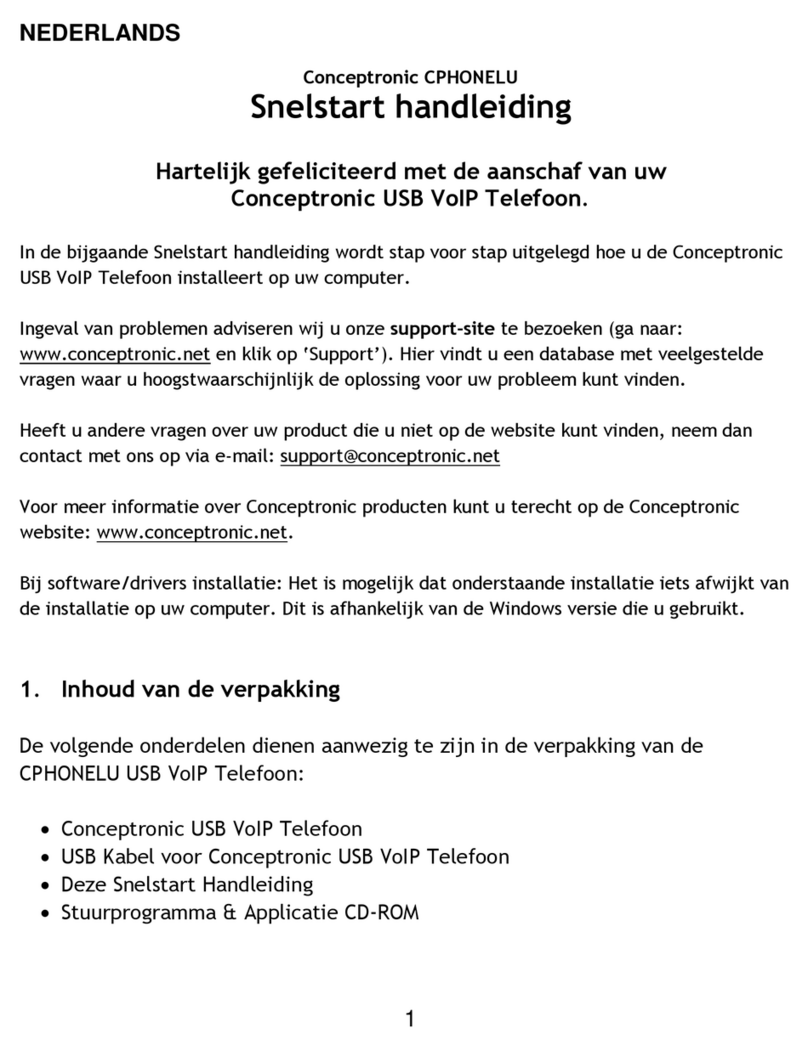 Conceptronic CPHONELU Quick installation guide Conceptronic CPHONELU Quick installation guide