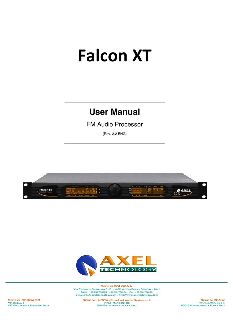 Axel Falcon XT user manual