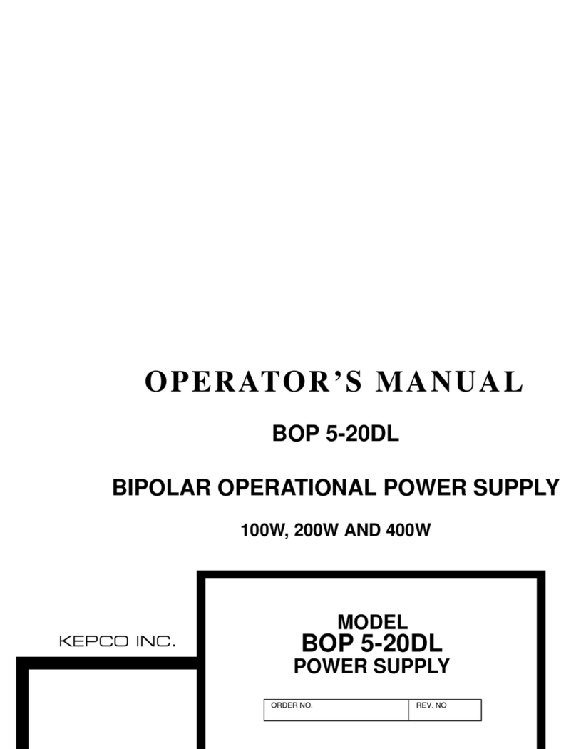 KEPCO BOP 5-20DL Operator's manual