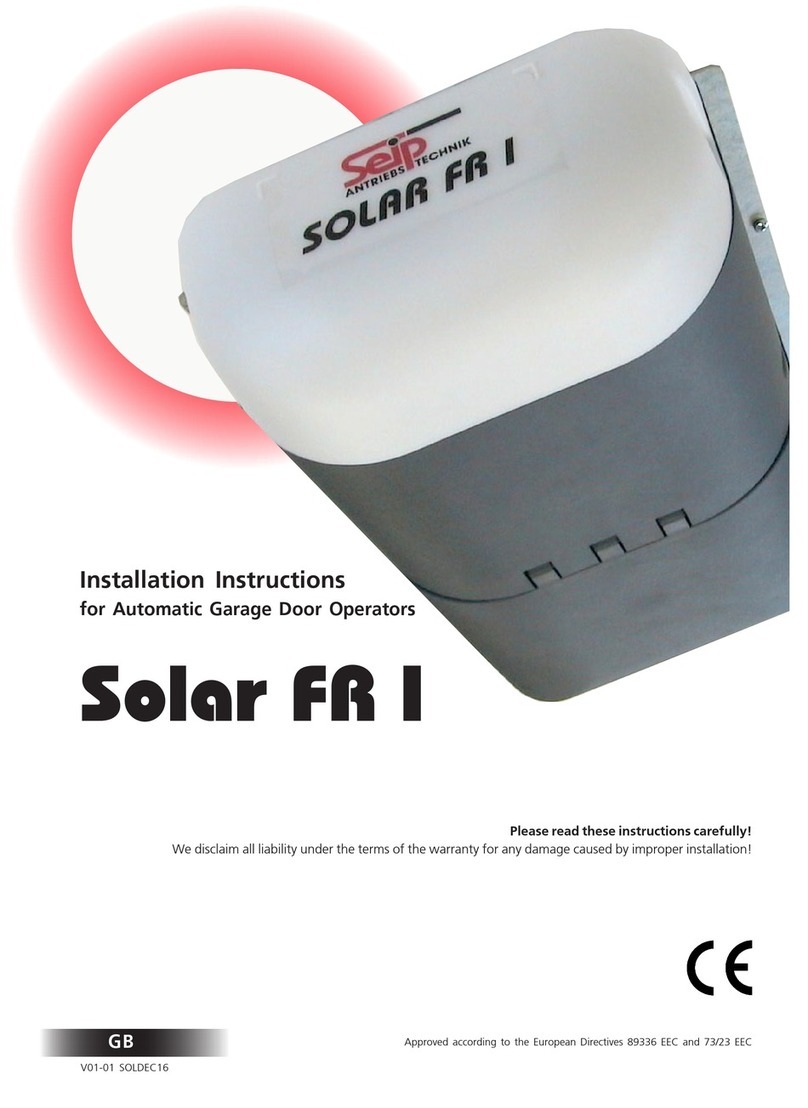 Seip Solar FR I installation instructions