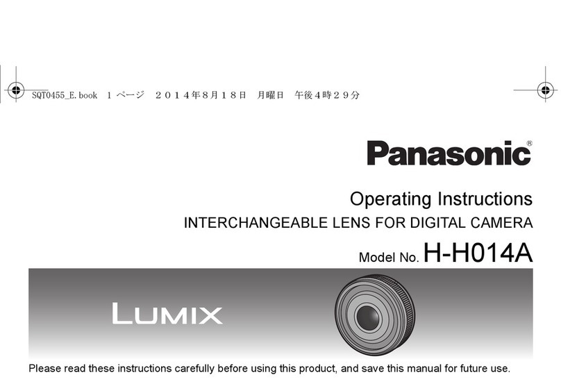 Panasonic H-H014A User manual