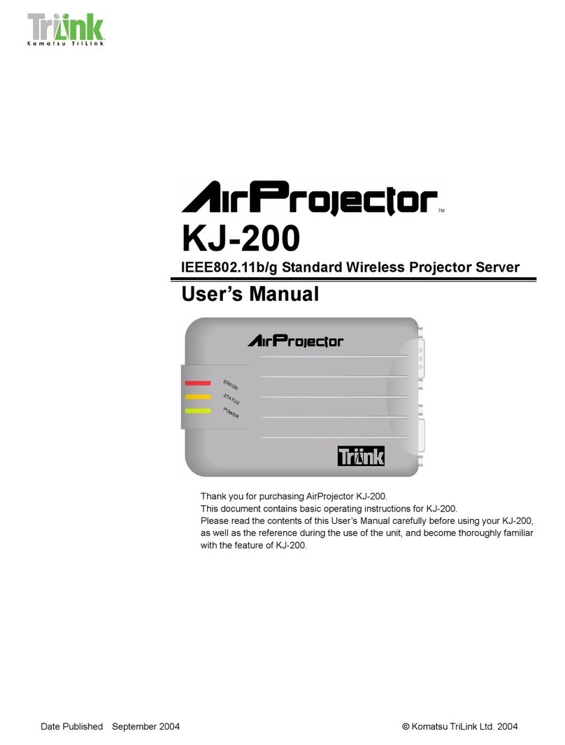 TriLink AirProjector KJ-200 user manual