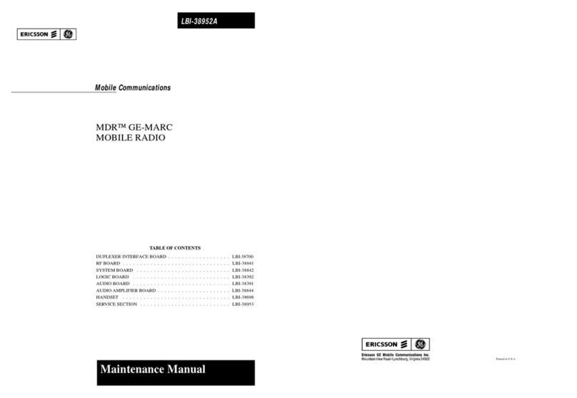 Ericsson MDR GE-MARC User manual