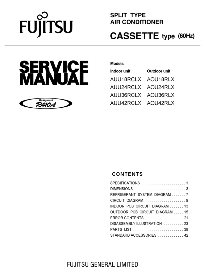 Fujitsu AUU18RCLX User manual