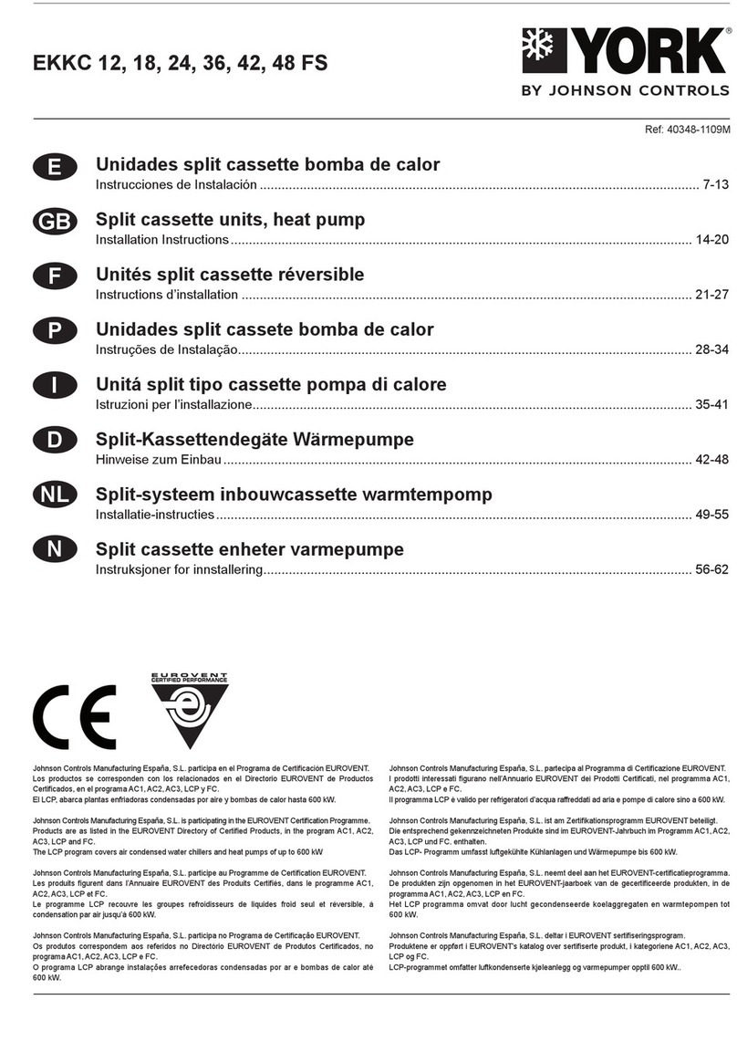 York EKKC 12 FS User manual