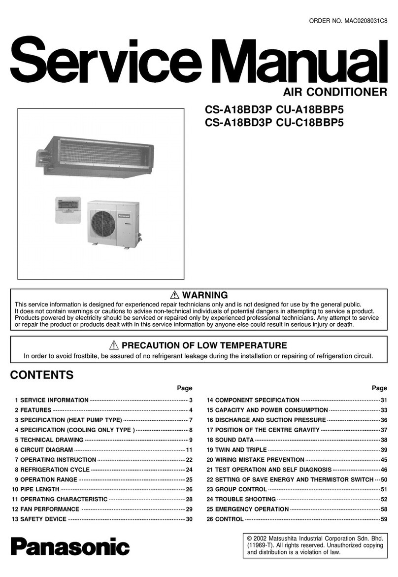 Panasonic CS-A18BD3P User manual