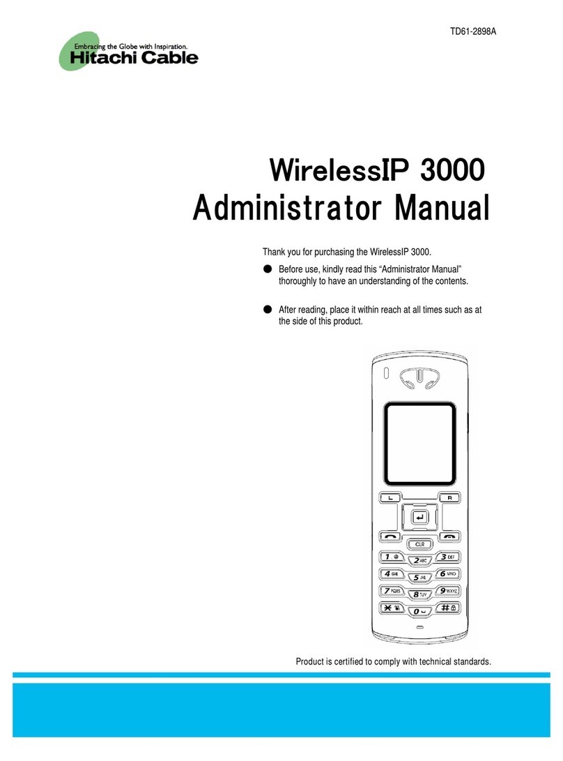 Hitachi WirelessIP 3000 Administrator's manual