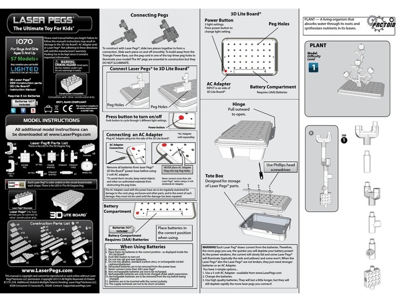 LaserPegs 1070 Model instructions LaserPegs 1070 Model instructions