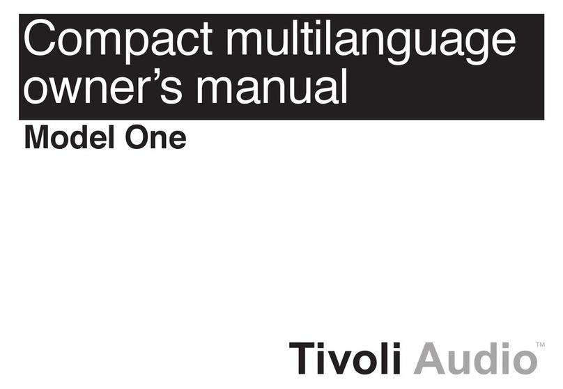 Tivoli Audio MODEL ONE User manual