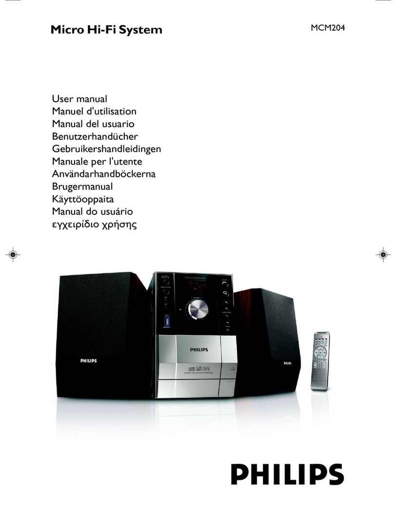 Philips MCM204 User manual