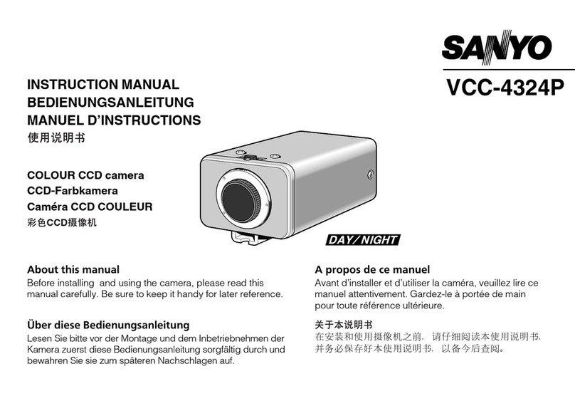 Sanyo VCC-4324P User manual