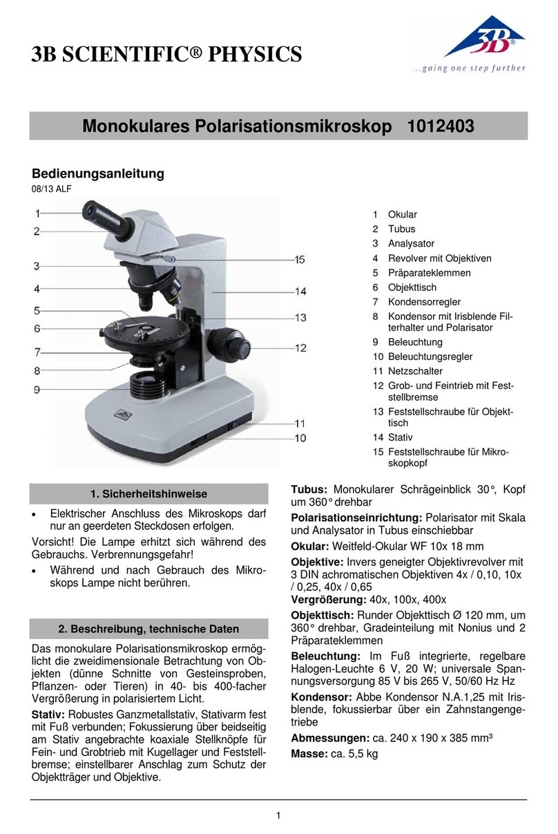 3B SCIENTIFIC PHYSICS 1012403 User manual