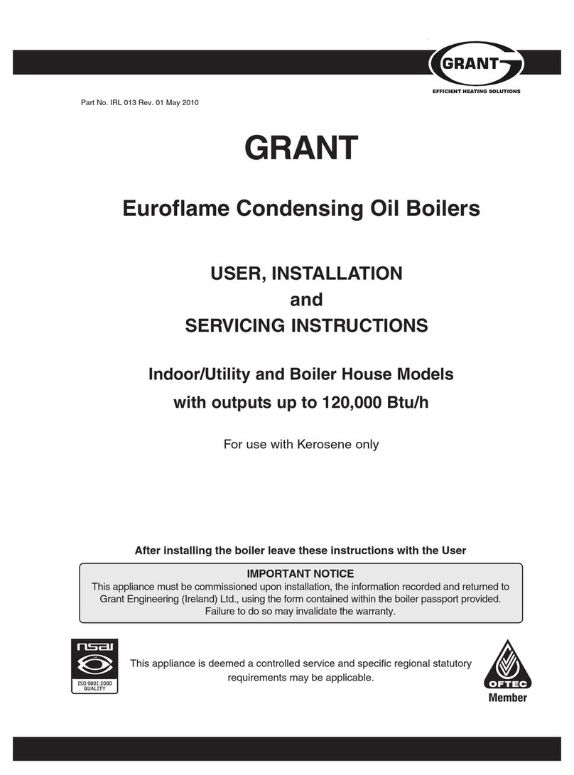 Grant 50/70 User, installation and servicing instructions