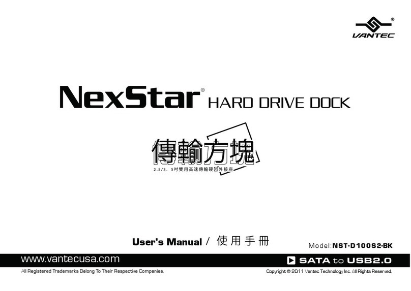Vantec NexStar NST-D100S2-BK User manual