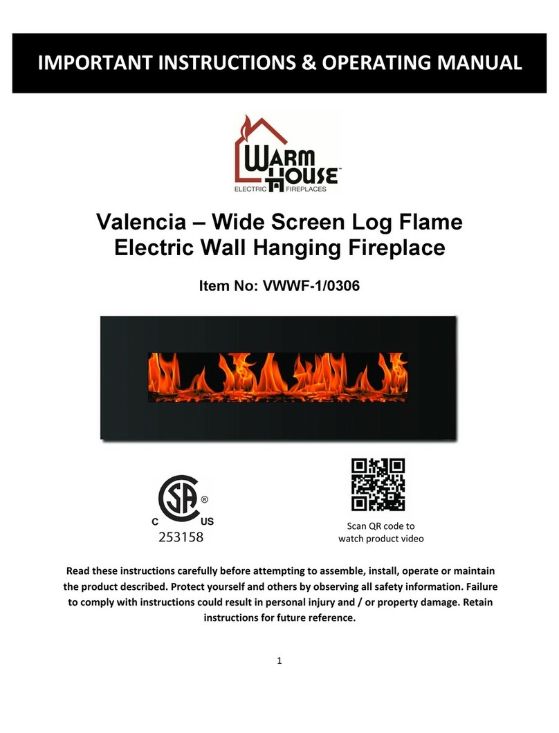 Warm House Valencia VWWF-1/0306 Important instructions & operating manual