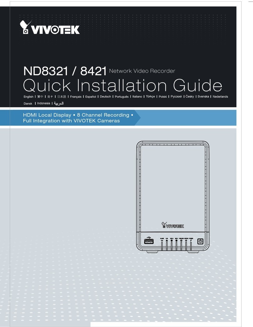 Vivotek ND8321 Quick installation guide