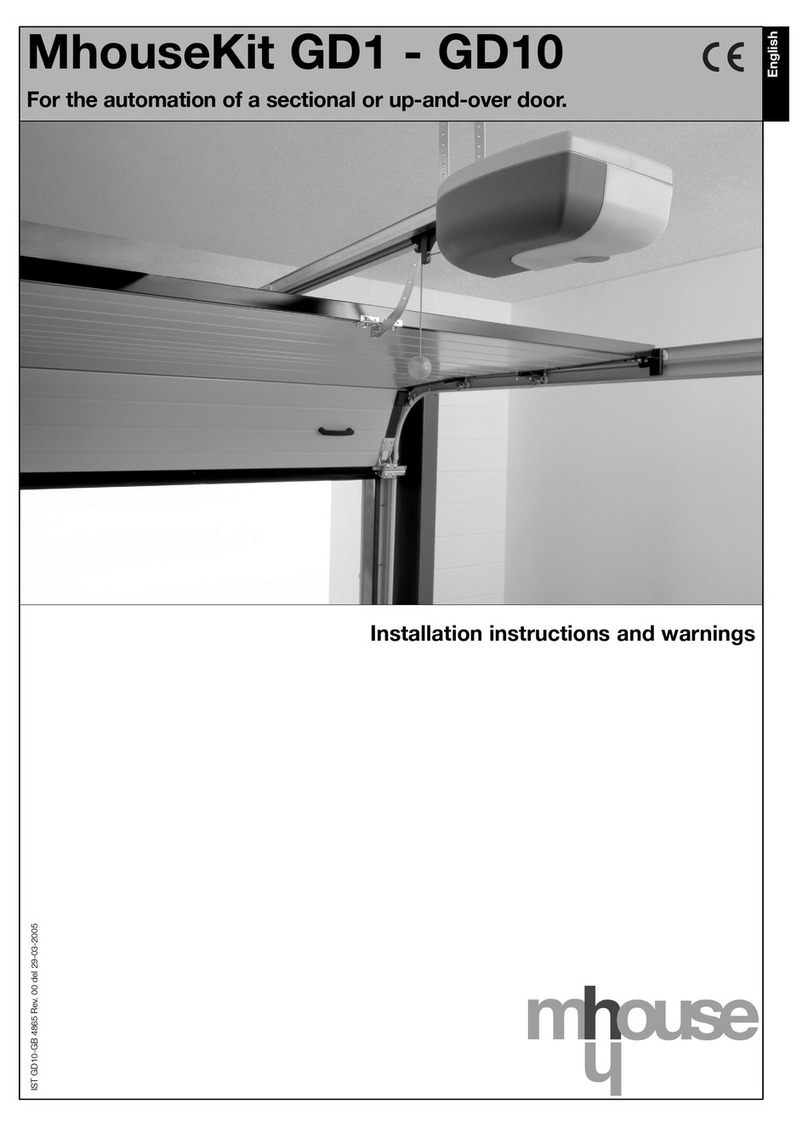 Mhouse GD1 installation instructions Mhouse GD1 installation instructions