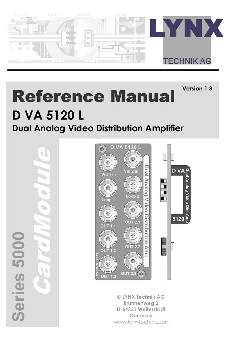 Lynx D VA 5120 L User manual