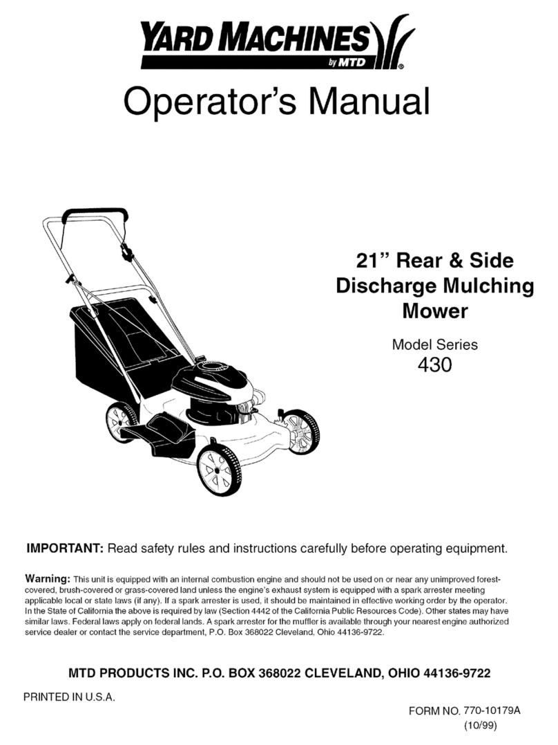 Yard Machines 430 Series Operator's manual