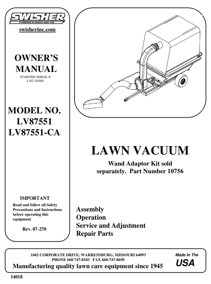 Swisher LV87551 User manual Swisher LV87551 User manual