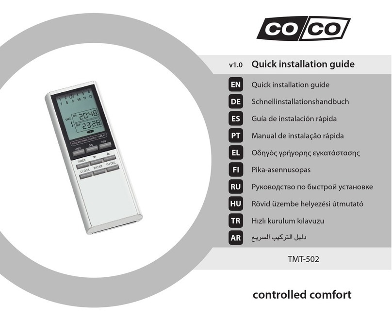 CoCo TMT-502 Quick installation guide