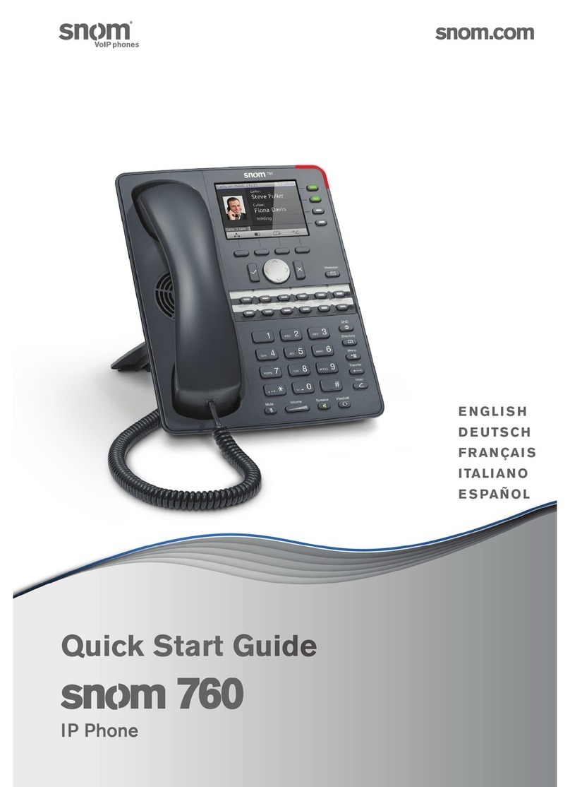 Snom UC edition 760 User manual