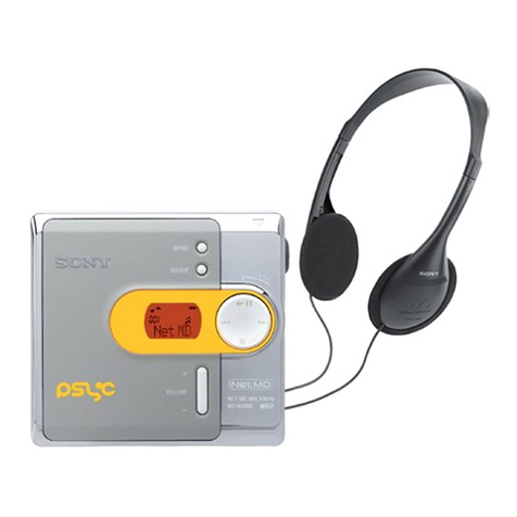 Sony Walkman MZ-N420D User manual