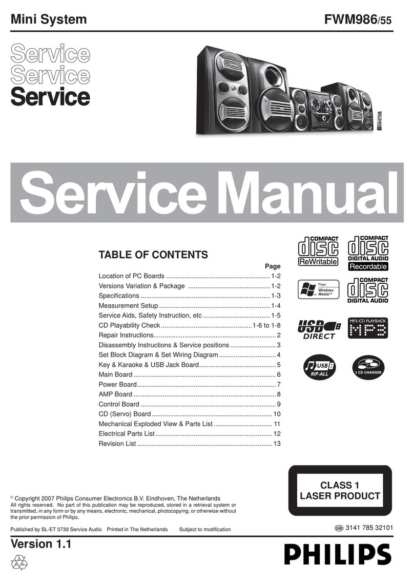 Philips FWM986/55 Servise manual
