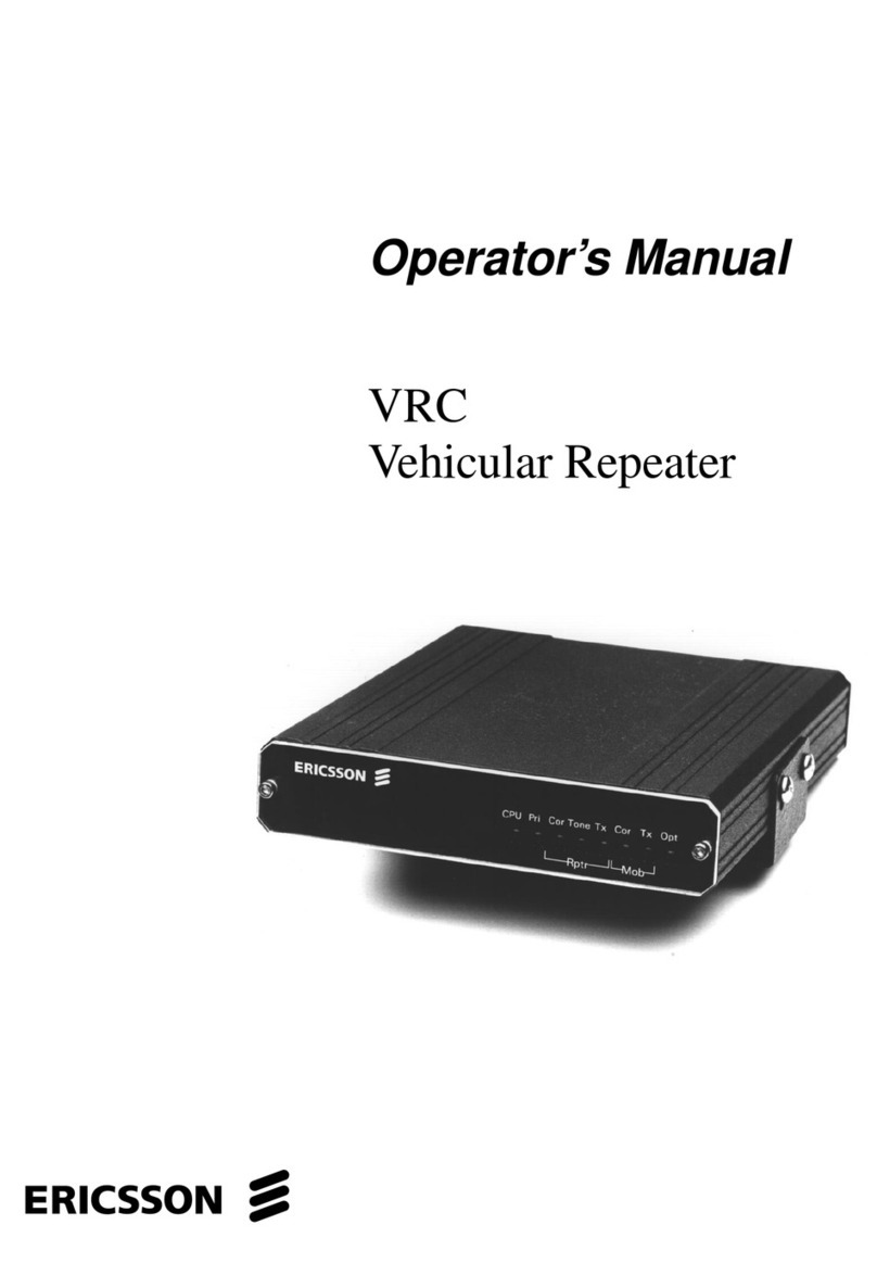 Ericsson VRC Operator's manual