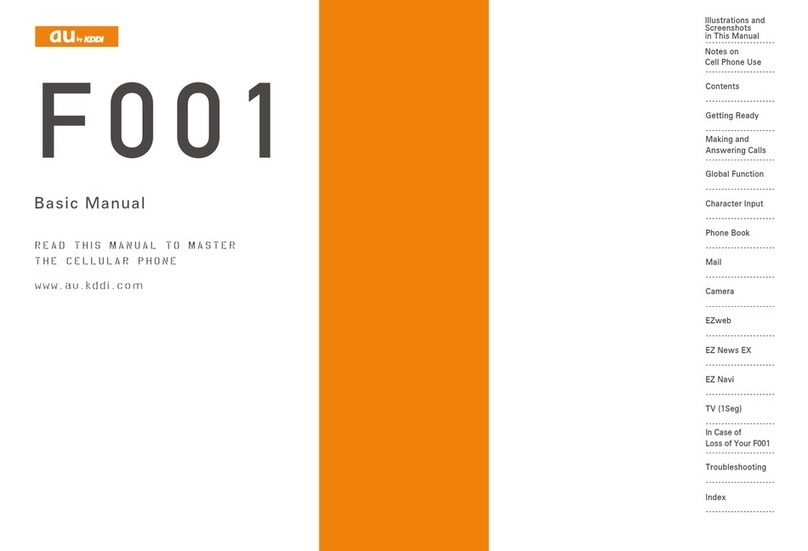 Fujitsu au F001 Installation guide