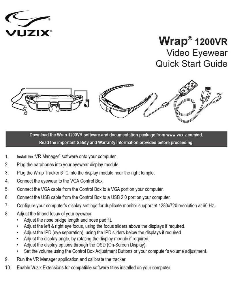 Vuzix Wrap 1200VR User manual